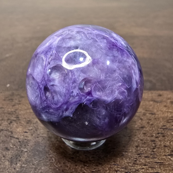 Charoite Crystal Sphere 30.0mm - Picture 1 of 17